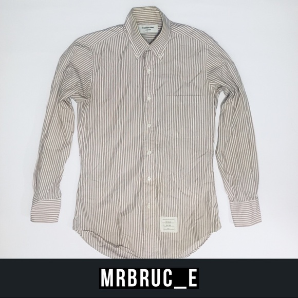 Thom Browne Narrow Red Stripe Shirt (XXS) - Picture 1 of 8